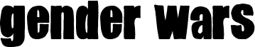Gender Wars Font