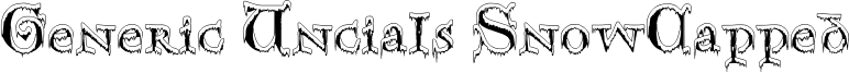 Generic Uncials SnowCapped Font