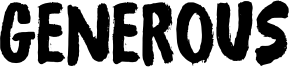 Generous Font