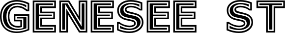 Genesee St Font