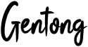 Gentong-PersonalUse.otf