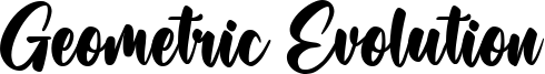 Geometric Evolution Font