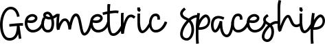 Geometric Spaceship Font