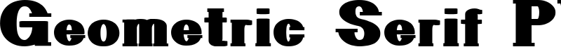 Geometric Serif PW Font