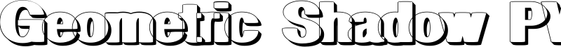 Geometric Shadow PW Font