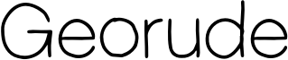 Georude Font