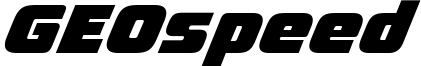 GEOspeed Font