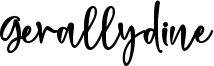 Gerallydine Font