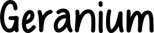 Geranium Font