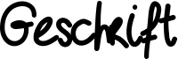 Geschrift Font