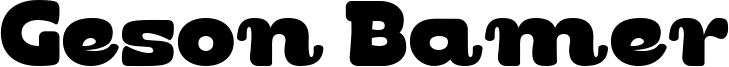 Geson Bamer Font
