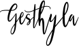 Gesthyla Font