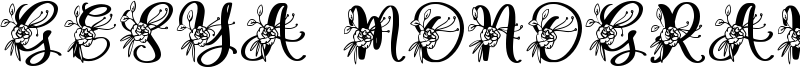 Gesya Monogram Font
