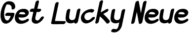 Get Lucky Neue Font