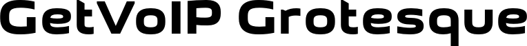 GetVoIP Grotesque.otf