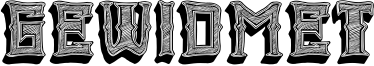 Gewidmet Font