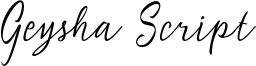 Geysha Script Font