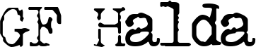 GF Halda Font