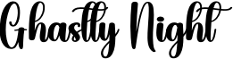 Ghastly Night Font