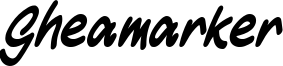 Gheamarker Font