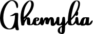 Ghemylia-demo.otf