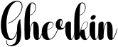 Gherkin Font