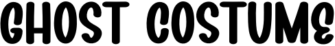 Ghost Costume Font