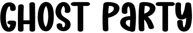 Ghost Party Font