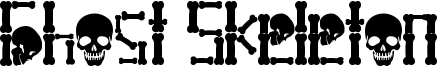 Ghost Skeleton Font
