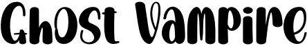 Ghost Vampire Font