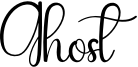Ghost Font