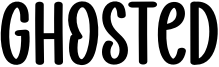 Ghosted Font