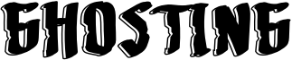 Ghosting Font