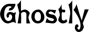 Ghostly Font