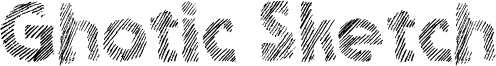 Ghotic Sketch Font