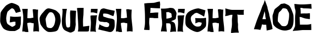 Ghoulish Fright AOE Font