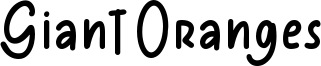 Giant Oranges Font