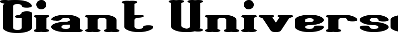 Giant Universe Font
