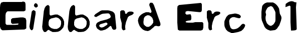 Gibbard Erc 01 Font