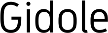 Gidole Font