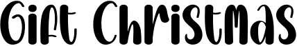 Gift Christmas Font