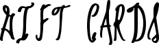 Gift Cards Font