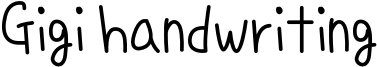 Gigi handwriting Font