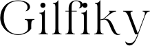 Gilfiky Font
