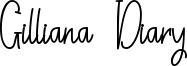 Gilliana Diary Font