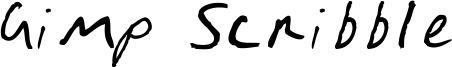 Gimp Scribble Font