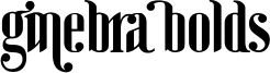 Ginebra Bolds Font