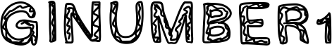 Ginumber1 Font