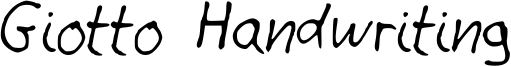 Giotto Handwriting Font