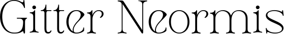 Gitter Neormis Font